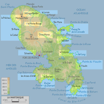 Carte Martinique