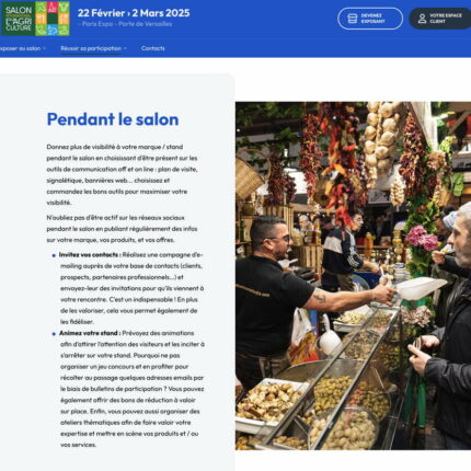 Salon de l'Agri exposants Desktop conseils